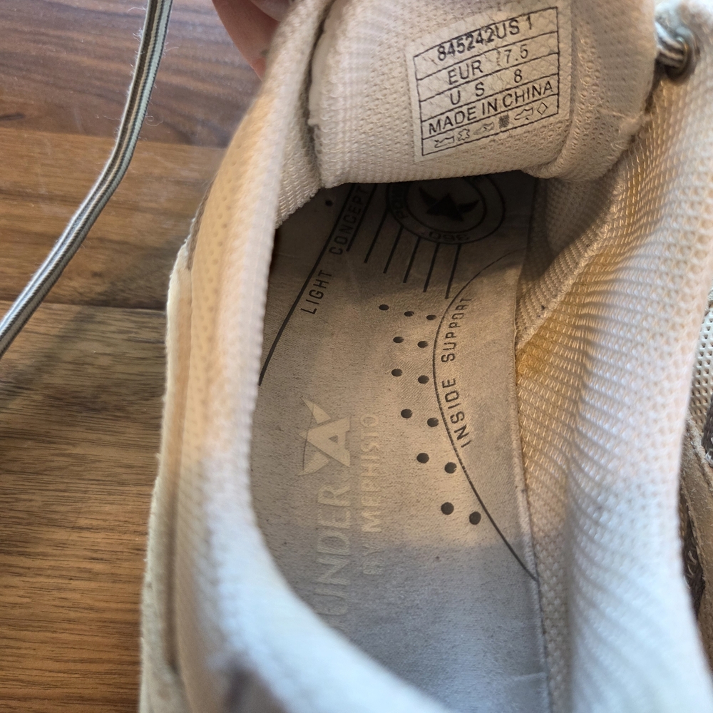 Allrounder by Mephisto Women's Walking Trail Lace Up Sneakers Mesh Suede Size 8 - Picture 14 of 15